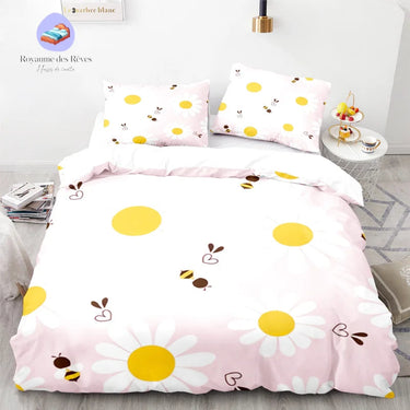 Housse de Couette Abeille Rose